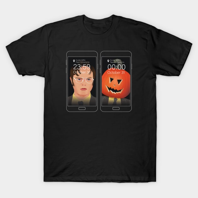 Dwight - pumpkin head T-Shirt by akp_azzurrakarenpalermo